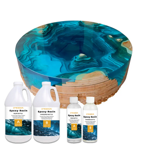 Epoxy resins and hardeners A and B transparent resin epoxy glue  for making art epoxy river Wooden table