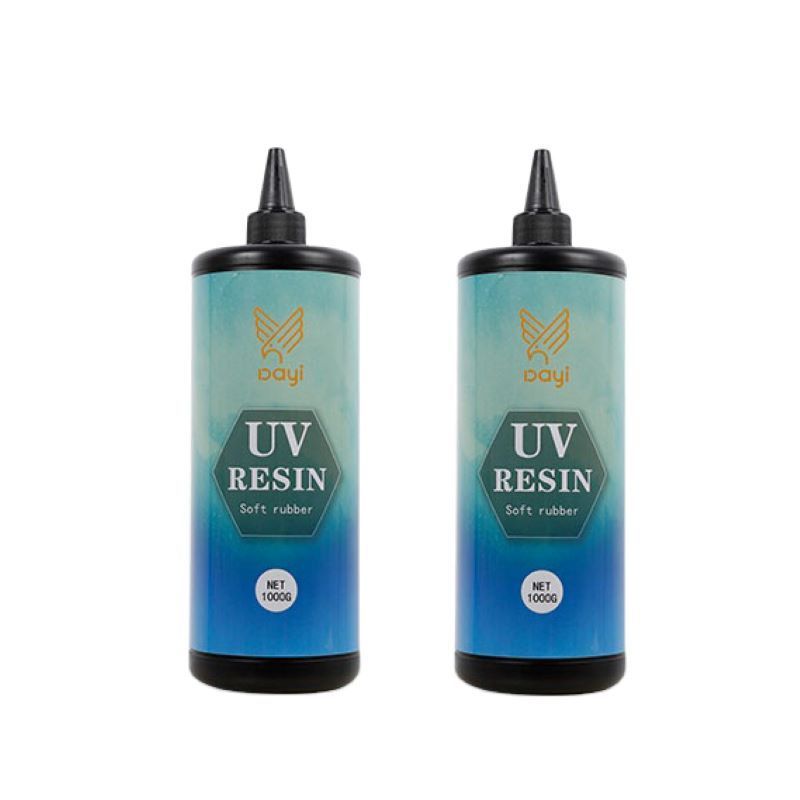 Wholesale UV Resin soft glue 1000g UV Curable Curing Resin Quick drying Non toxic for Handicraft Gift Jewelry Making Resin Kit