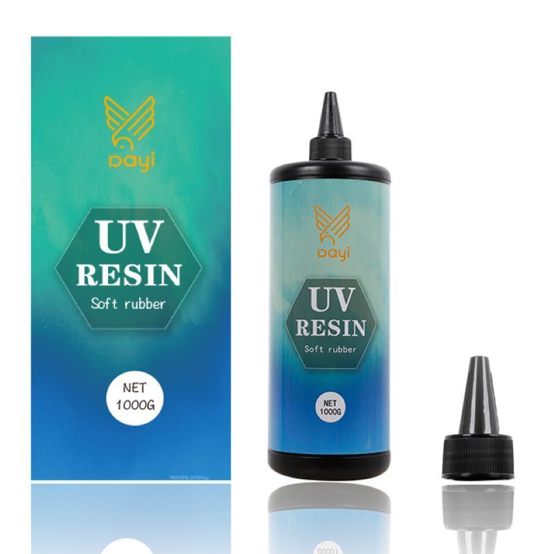 Wholesale UV Resin soft glue 1000g UV Curable Curing Resin Quick drying Non toxic for Handicraft Gift Jewelry Making Resin Kit