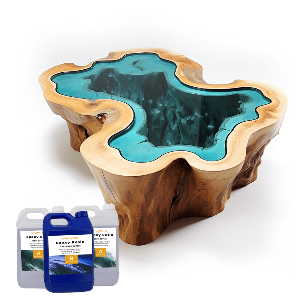 Deep pouring Epoxy resin clear liquid resin epoxy crystal clear price bulk epoxy glue casting for wood river table