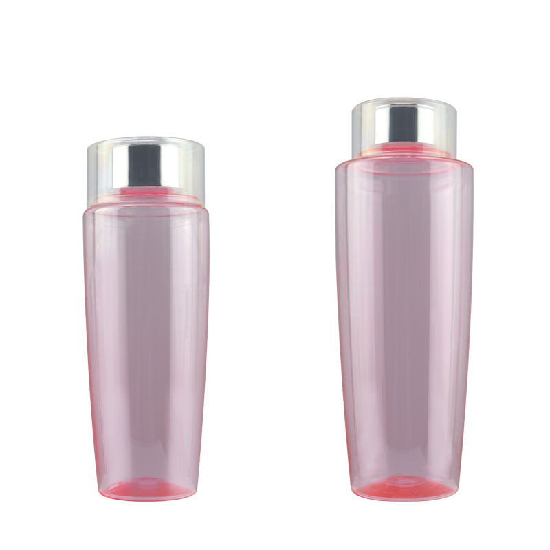 Wholesale skin care bottle plastic bottle cosmetic packaging 200ml 400ml pink empty lotion toner bottle