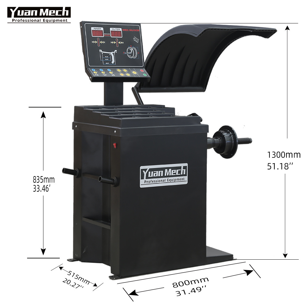 Factory Yuanmech Pneumatic Hydraulic Tire changer And Balancer Combo