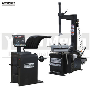 Factory Yuanmech Pneumatic Hydraulic Tire changer And Balancer Combo