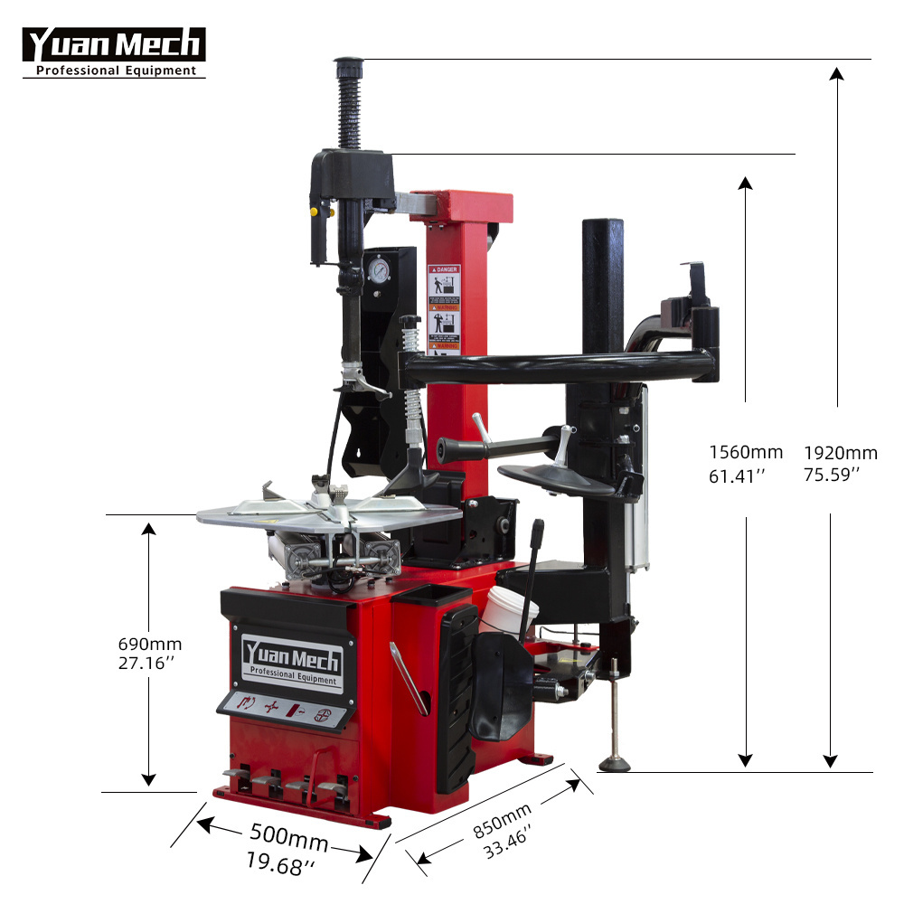 China Hith Quality YuanMech C9572 Wheel Changer Kit Tyre Changing Machine