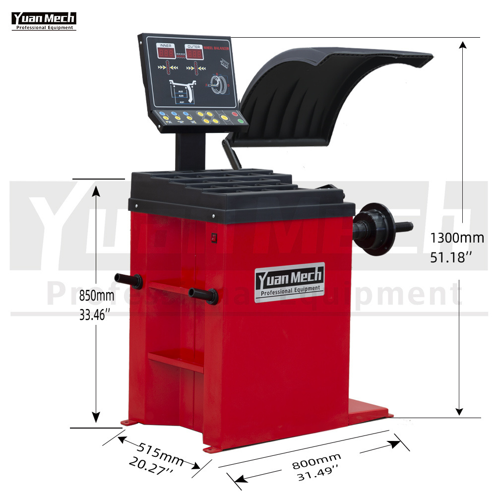 YuanMech B657 Easy Operation and High Quality Car / Motorcycle  Wheel Balancer Wheel Balancing Machine