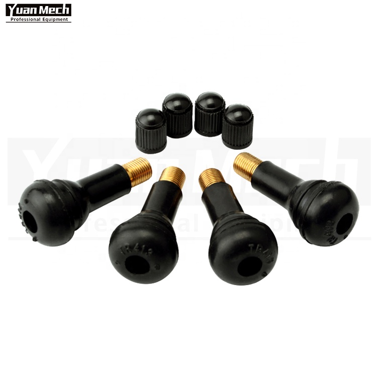 Tools Tyre changer  TR413 Car Truck High Pressure Standard Length Tubeless Tire Valve Stem Rubber Snap-in Tire Valve