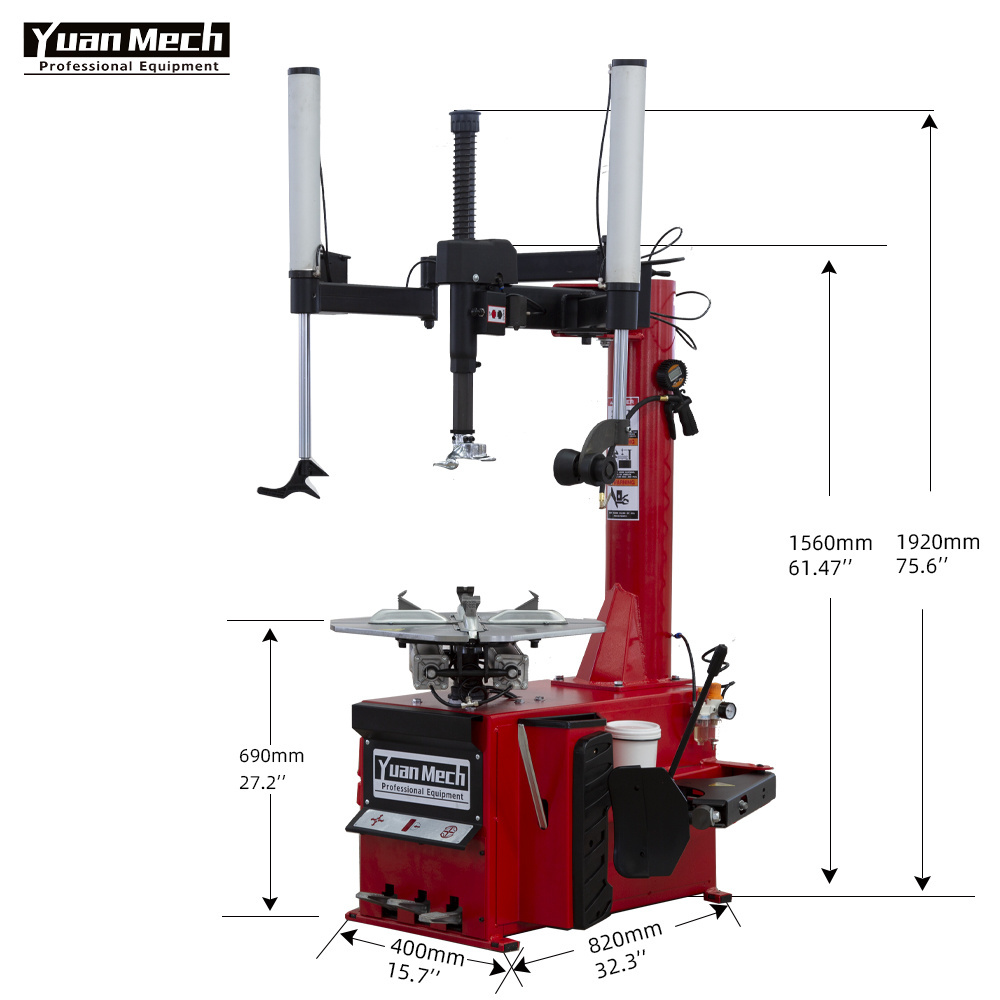 Vehicle Equipment 0.75/1.1kW and 250W Second Hand Tyre Changer Tyer Machines