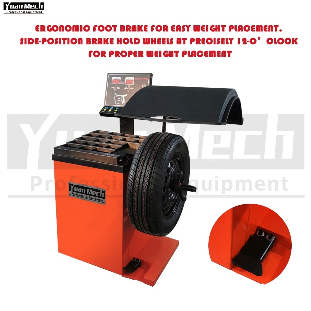 YuanMech  B657P Automatic Car Wheel Balancer with Pedal Brake Tyre Changer And Balancer