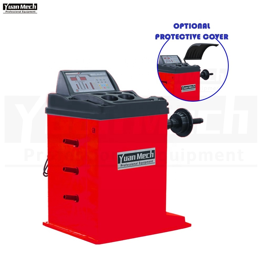 High Performance YuanMech B655M Red Automatic Motorcycle Car Tire Wheel Balancing Machine