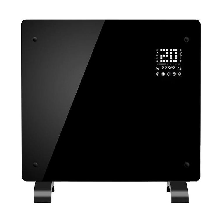 New design panel with wifi control wall mounted bathroom fast heating standing flat or wall mounted glass infrared panel heater