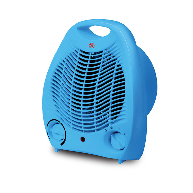 2 Heating Electric Room Portable Fan Heater with Thermostat Fan Heater  with tip-over switch