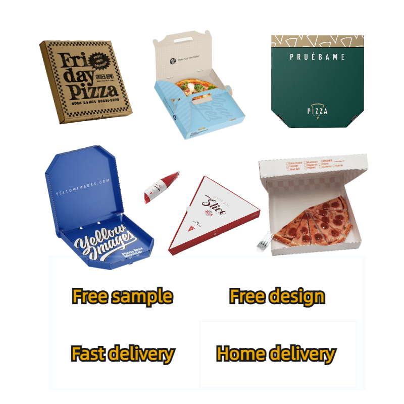 custom design yellow Italy 11 36 inch customise all sizes triangle single slice  pizza cone box