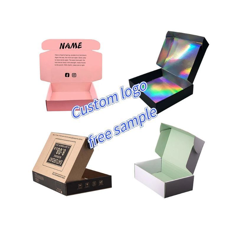 luxury handbag hair extension shoes costume socks pr black mini cardboard packaging box with logo