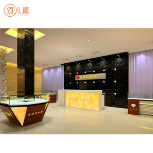 Hot Sale Jewelry Shop Small Cabinet Display Counter Furniture of Wall Mounted Shelves and Jewelry Display Showcase Counter