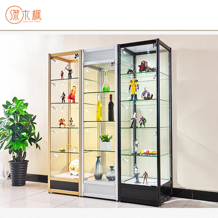 Wholesale Hot-selling Smoke Shop Display Cases LED Lights Glass Store Counter Display