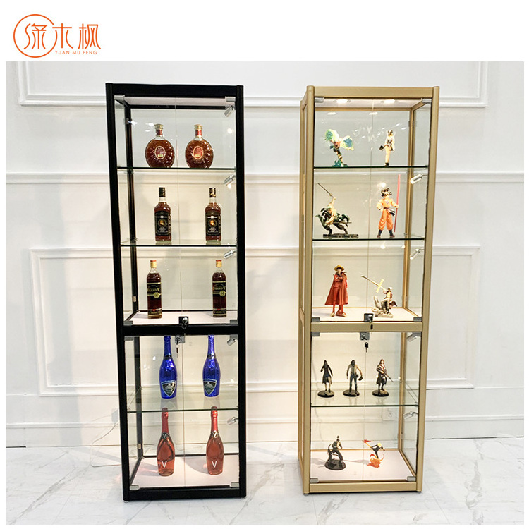 Wholesale Hot-selling Smoke Shop Display Cases LED Lights Glass Store Counter Display