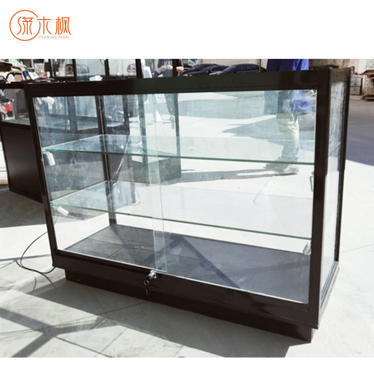 Hot Sale 70Inch Smoke Shop Full Vision Glass Display Cabinet Showcase With Led Light Tall Products Display Cases Showcase