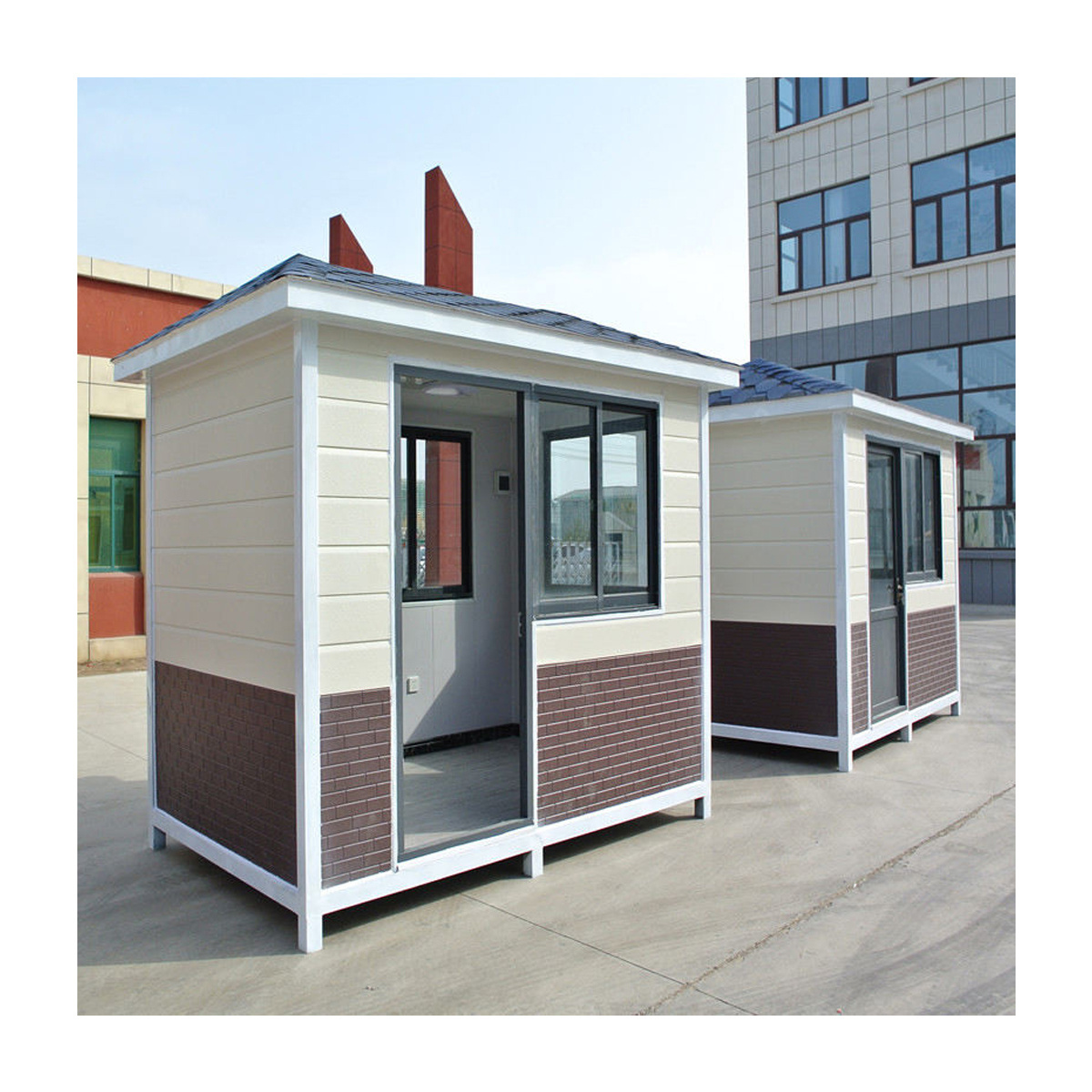 Outdoor Carts Kiosk Demontable Portable Prefab Toll Ticket Booth Mobile Sentry Box for Sale