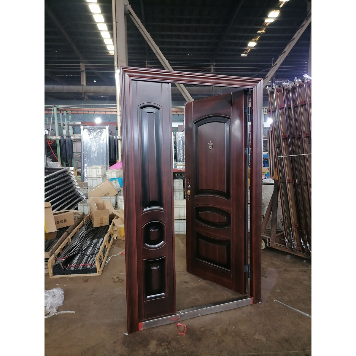 Lyroe New Arrive Wholesale High Quality Steel Door Premium Durable Design One and half Door