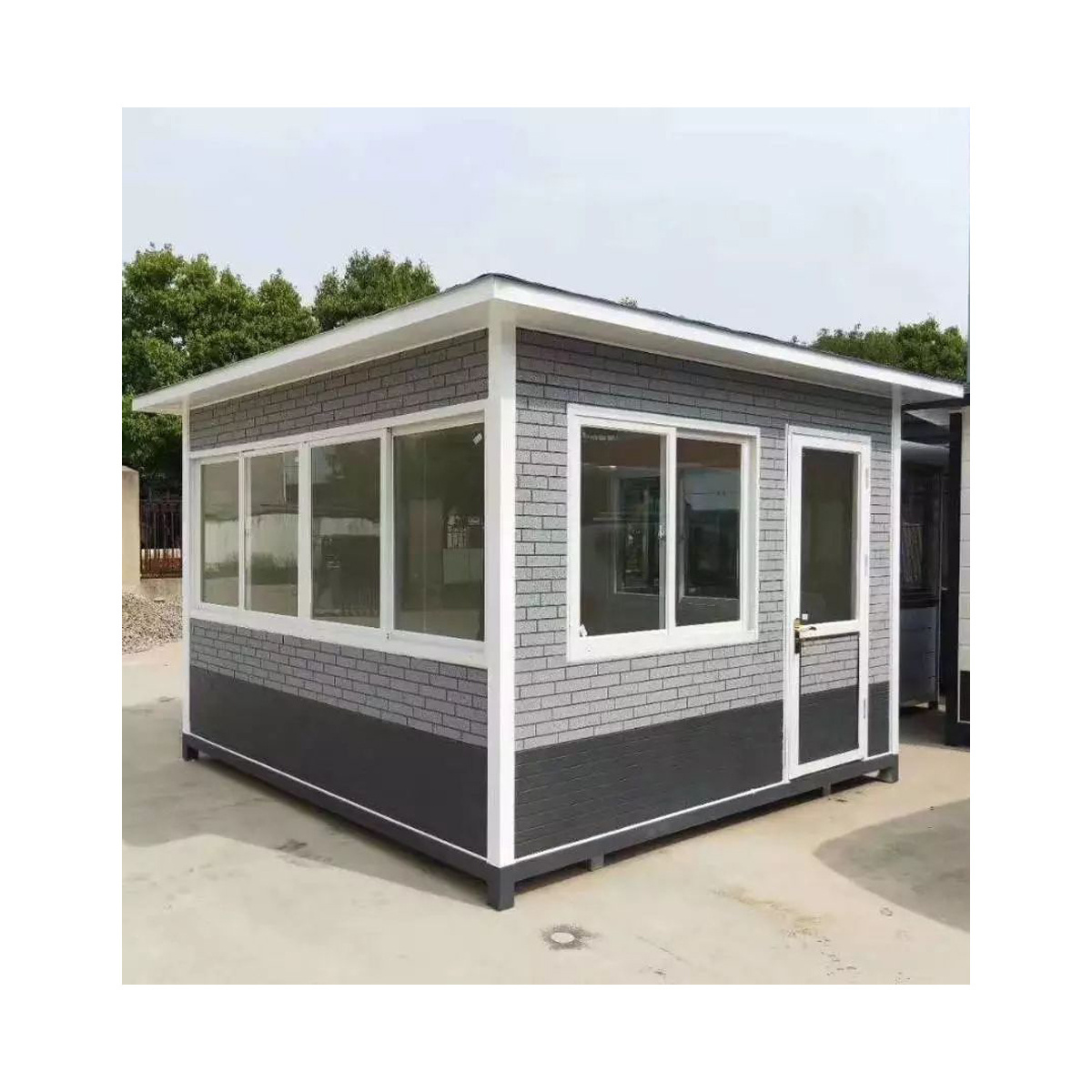 Outdoor Carts Kiosk Demontable Portable Prefab Toll Ticket Booth Mobile Sentry Box for Sale