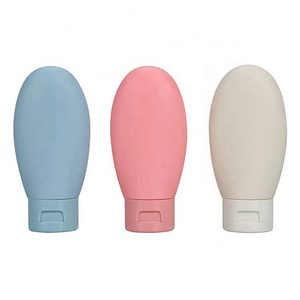 60ml Flocking Plastic Soft Tube Body Lotion Squeeze Bottle Custom Travel Hand BB Cream Cosmetic Tubes