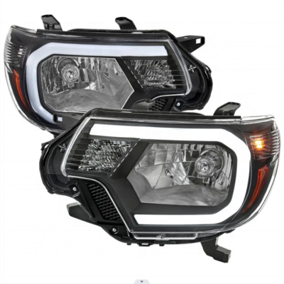 Car headlight for 2012-2015 Toyota Tacoma Head Lights with Tacoma Black LED Bar Projector Headlights 81150-04221 81110-04221