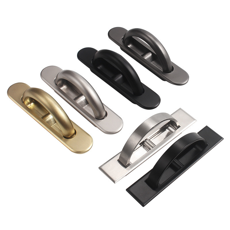 Hot sale Tatami Furniture Handles Zamak Wardrobe Door Knobs Luxury Cabinet Concealed Handles Closet Door Pulls