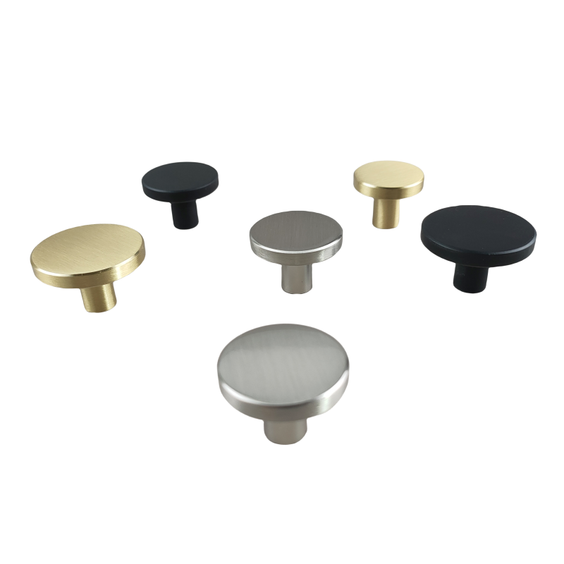 Solid Brass Drawer Knob Black Gold Brushed Nickle Cabinet Handles Luxury Closet Door Pulls Anti-corrosion Brass Knob