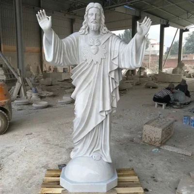 Customization stone dove sculpture Christian Decoration Life Size Marble Carving Jesus Statues Stone sculpture