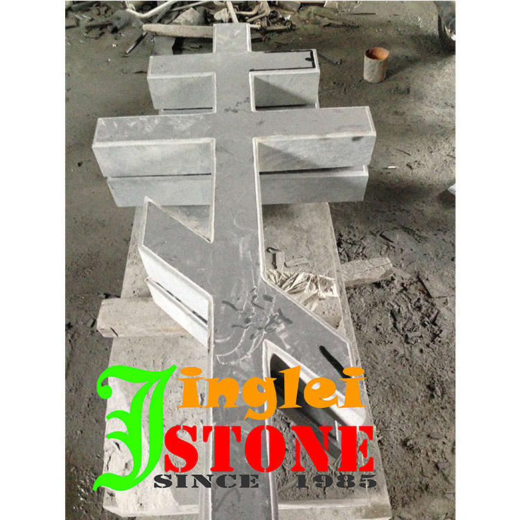 Memorial Strong in bearing durable headstones grey granite monuments tombstone angel wings tombstone