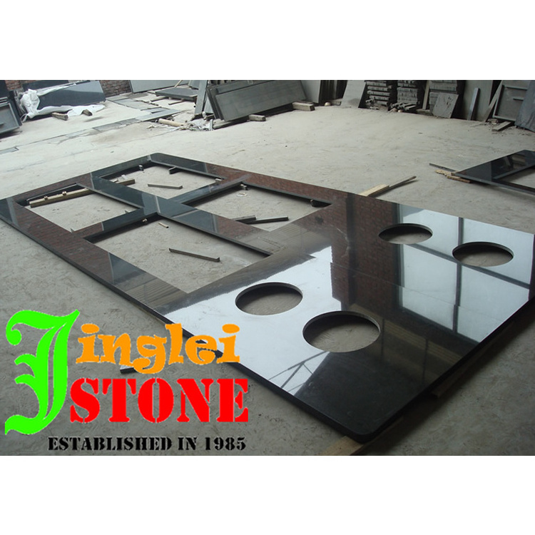 Black granite Quality it is hard in texture kitchen countertops table top vanity top