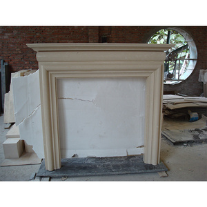 Marble fireplace surround indoor outdoor garden modern wood burning fireplace for decoration