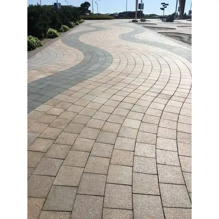 Cheap G654 Flamed Tumble Brick Pavers Driveway Pavers Driveway Paving Stone Granite Cobblestone Driveway Pavers Mesh