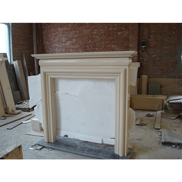 Marble fireplace surround indoor outdoor garden modern wood burning fireplace for decoration