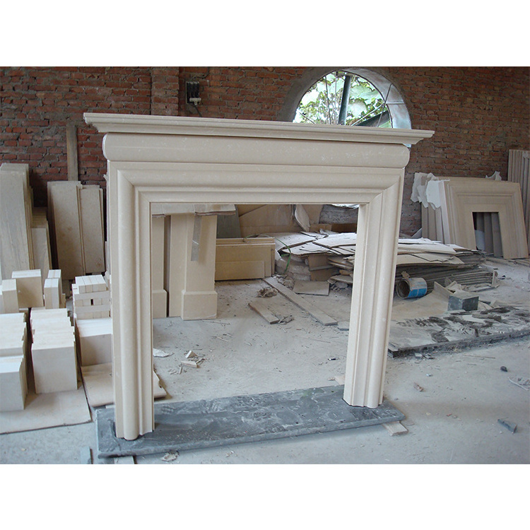 Marble fireplace surround indoor outdoor garden modern wood burning fireplace for decoration