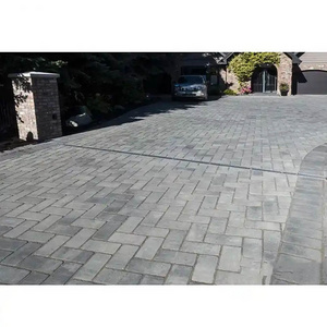 Grey Flamed Natural Stone Interlock Landscape Driveway Granite Paving stone