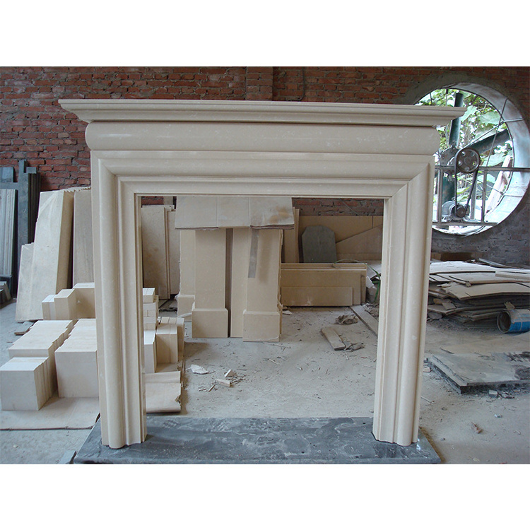 Marble fireplace surround indoor outdoor garden modern wood burning fireplace for decoration