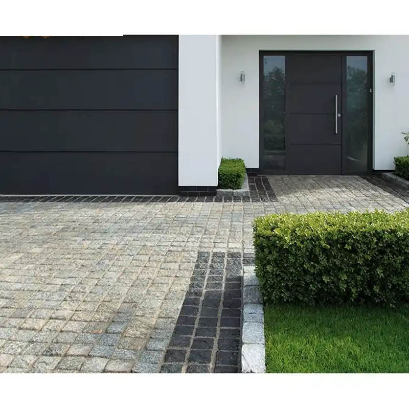 Grey Flamed Natural Stone Interlock Landscape Driveway Granite Paving stone