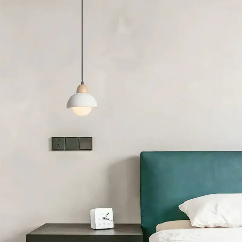 Creative Industrial Style Concrete Small Cement Pendant Lamp Nordic Simple Restaurant Bar Bedroom Silent Style Suspension Wire W