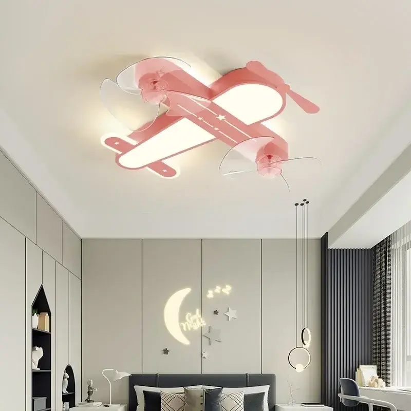 Modern Airplane Led Ceiling Lights Children Cartoon Creative Lamp for Baby Kids Room Bedroom Nursery Indoor Lighting Fixtures