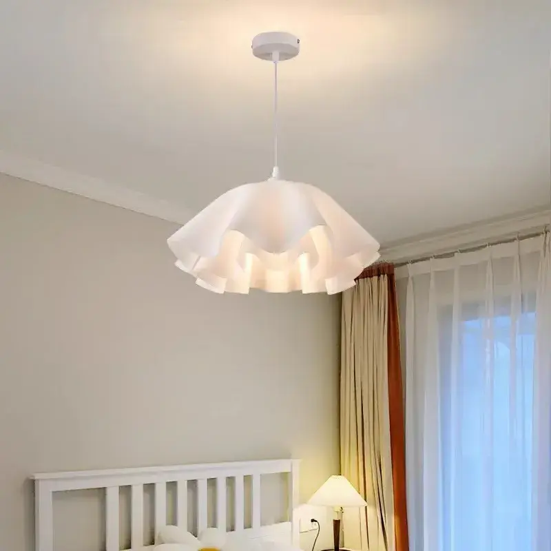 Flower Chandelier Simple Modern Creative Designer Model Ins Cream Style Smart Dining Room Bedroom Aisle Ceiling Lamp