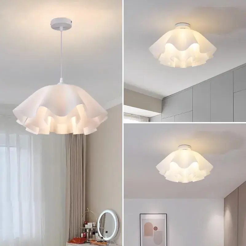 Flower Chandelier Simple Modern Creative Designer Model Ins Cream Style Smart Dining Room Bedroom Aisle Ceiling Lamp