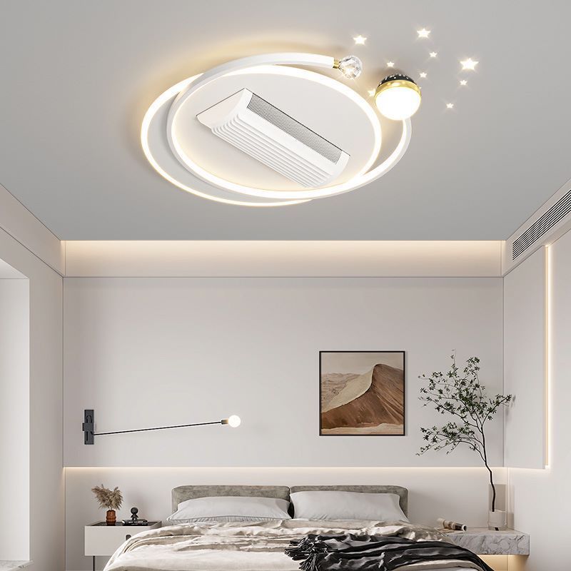 spectrum offline voice bladeless fan living room ceiling luxury bedroom light combination full house