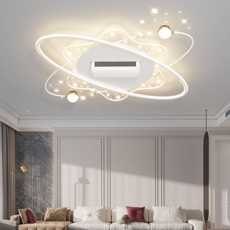 spectrum offline voice bladeless fan living room ceiling luxury bedroom light combination full house