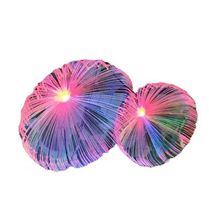 LED colorful fiber optic small jellyfish pendant light outdoor shopping mall festive atmosphere decorated