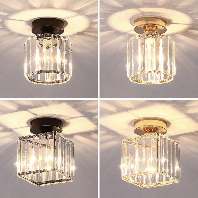 Modern Hanging Ceiling Lights Lamp Living Room Hallway Loft Front Porch Pendant Home Decoration LED Chandelier Glass Fixture.