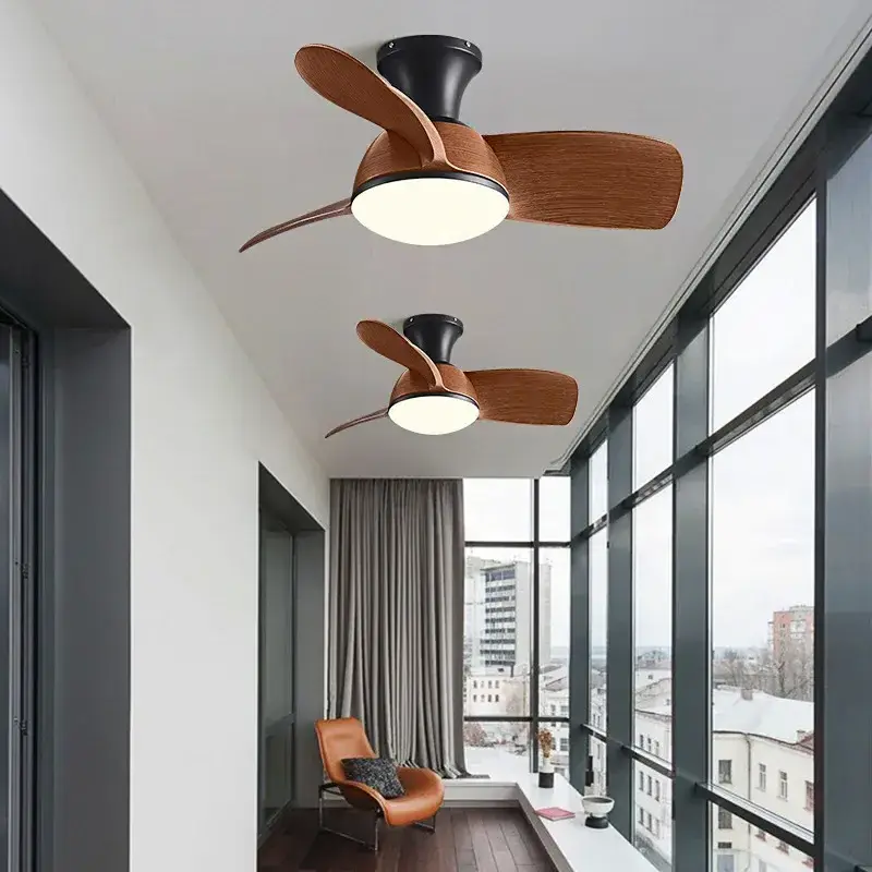 Bedroom Children's Room Ceiling Household Restaurant Balcony Small Electric Lamp Fan with Lights