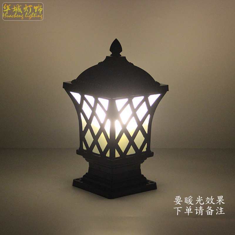 European style pillar Villa garden courtyard door post wall lamp Outdoor light waterproof LED landscape