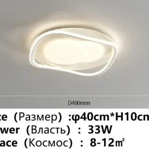 Ceiling Chandelier Decoration for Living Room Bedroom Smart Home Led Lights Fixture AC85-260V Indoor Ultra Bright Lamp