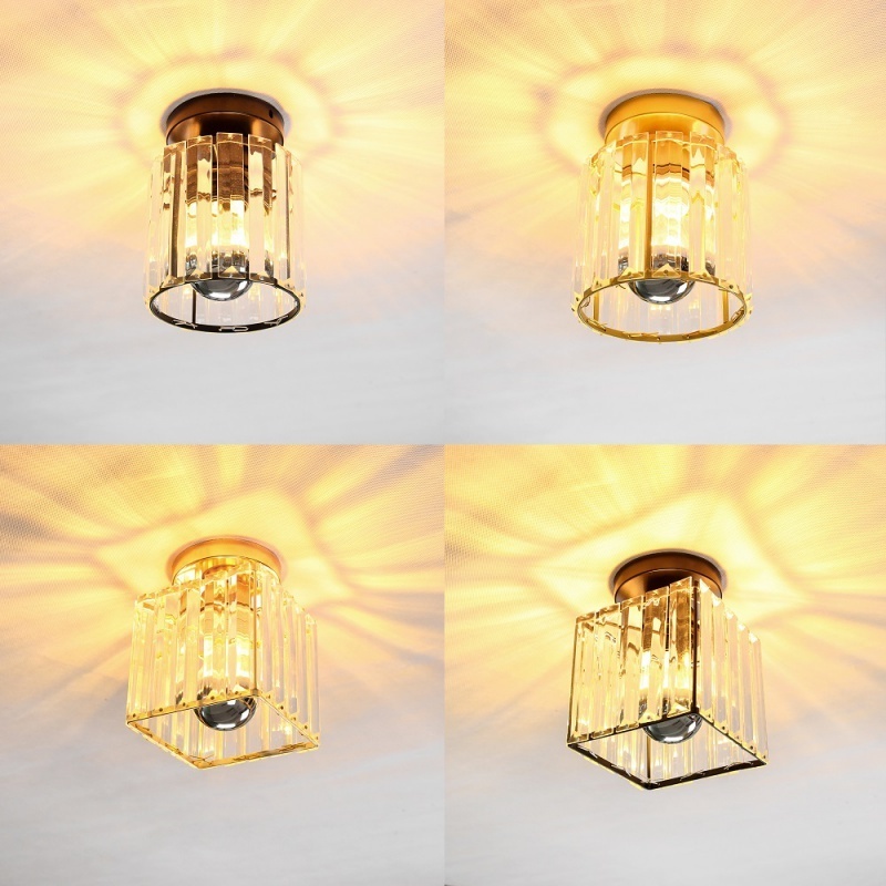 Modern Hanging Ceiling Lights Lamp Living Room Hallway Loft Front Porch Pendant Home Decoration LED Chandelier Glass Fixture.